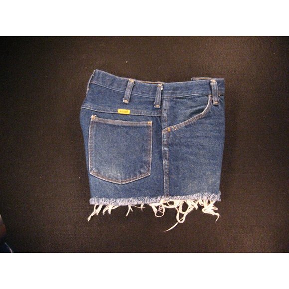 Rustler Womans CUTOFF JEANS SHORTS W 29 MEASURED Blue Denim Daisy Dukes - Picture 3 of 9